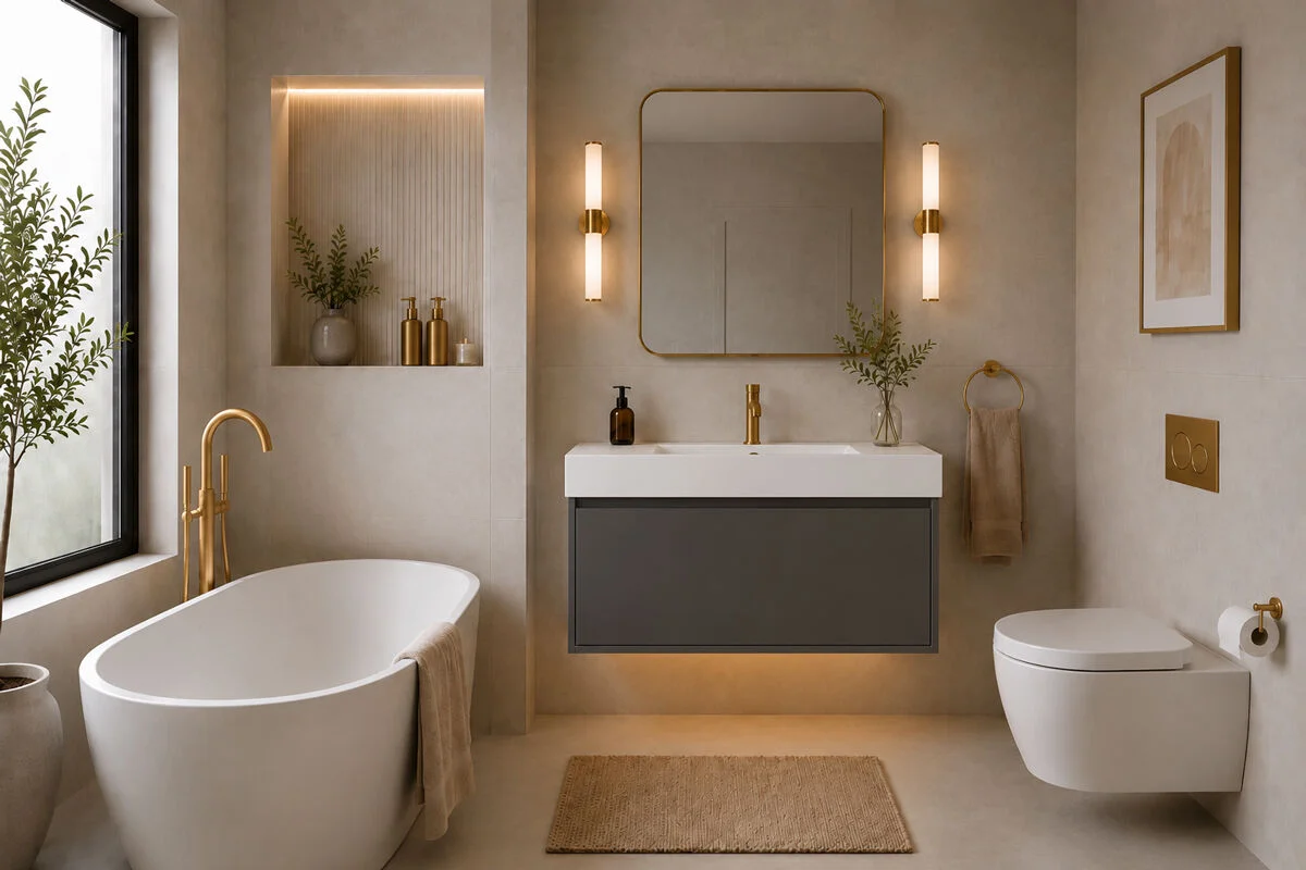 Gala Bathroom Cabinet - Dark Gray 39"