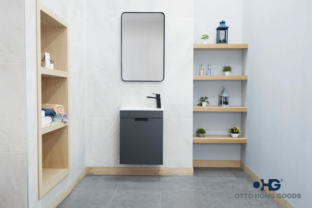 Luca Bathroom Cabinet - Pepper 20"