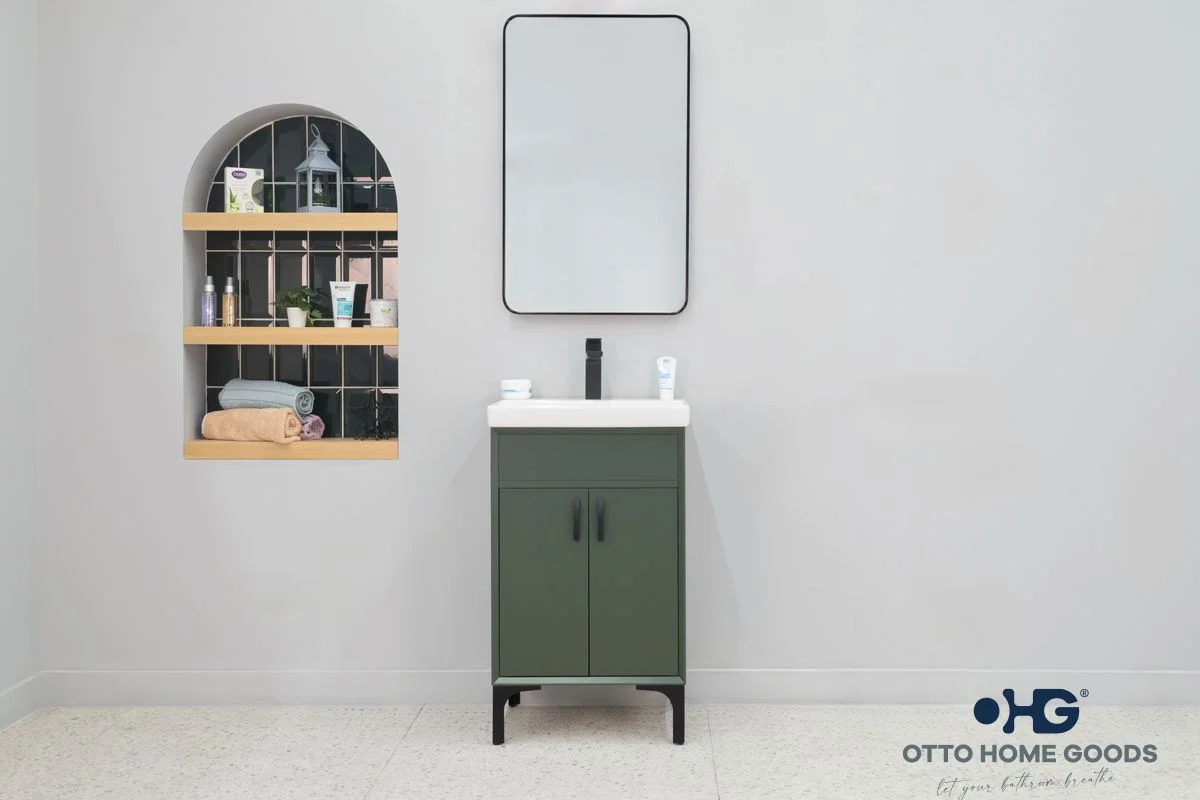 Sempre Bathroom Cabinet - Pine Green - 20"