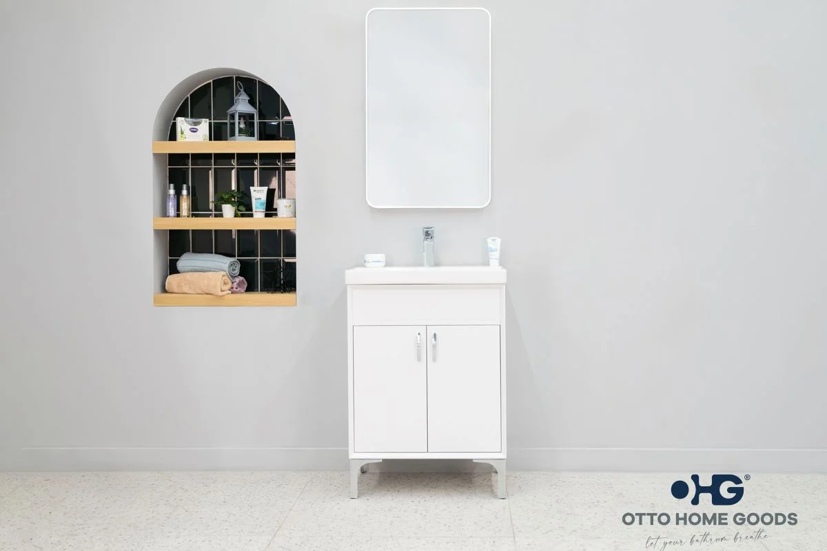 Sempre Bathroom Cabinet - White - 24"