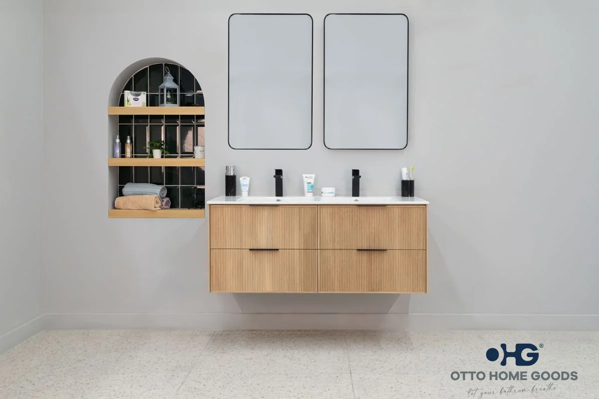 Sorrento Bathroom Cabinet - Natural Oak 48"