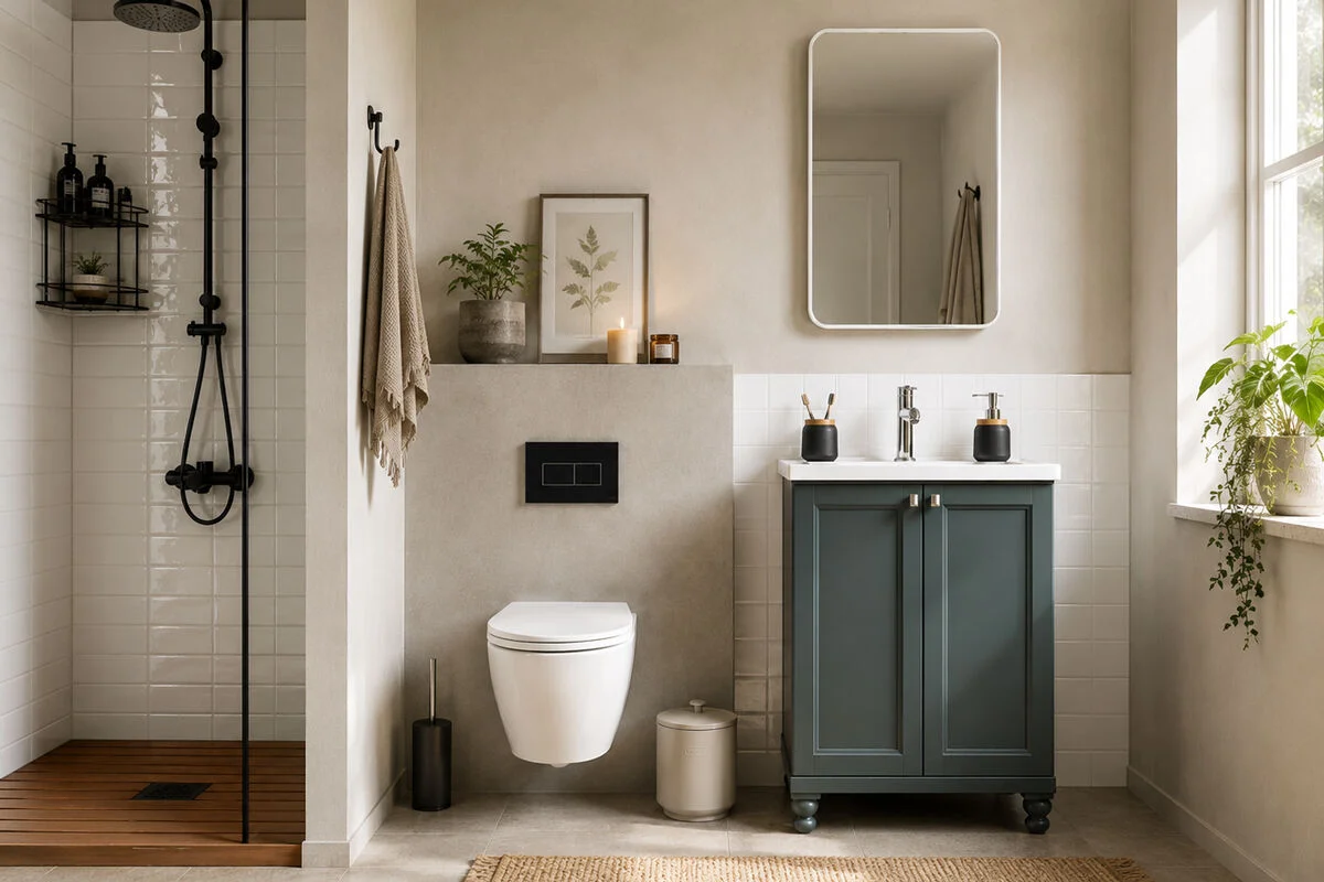 Isabel Bathroom Cabinet - Forest Green 24"