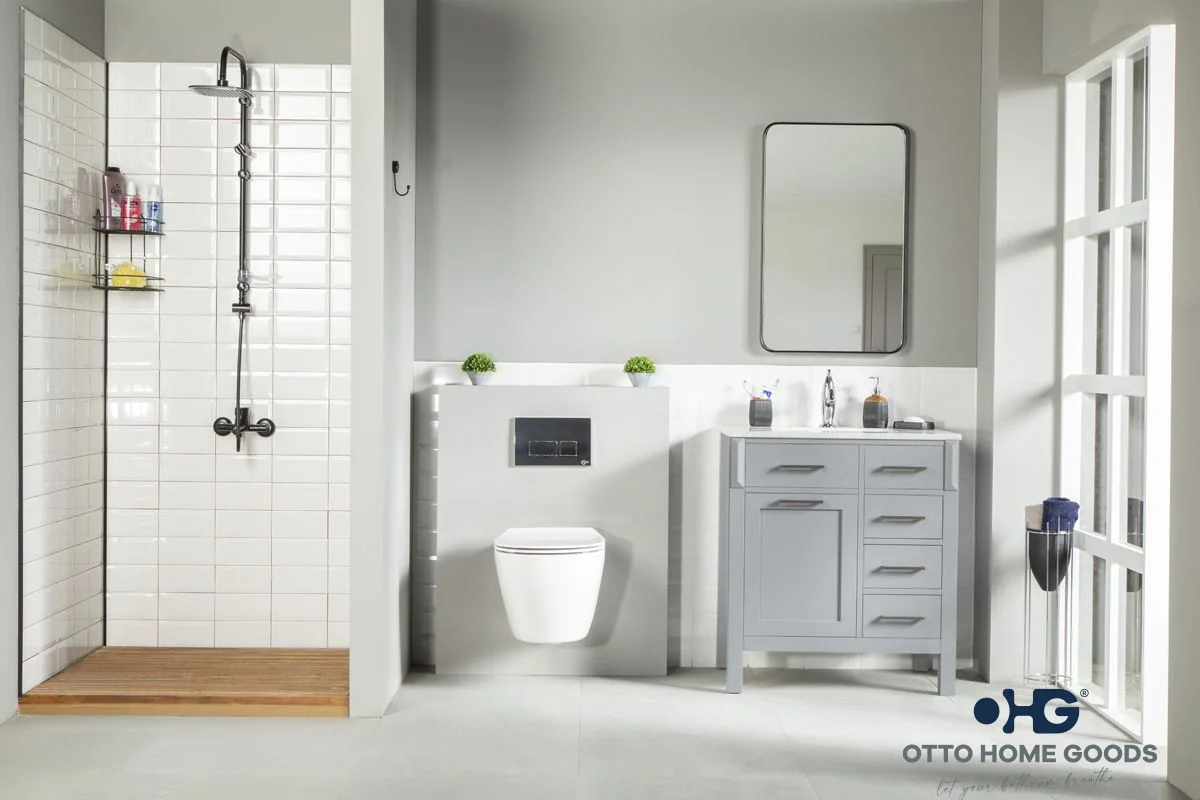 Fawna Bathroom Cabinet - Gray - 30"
