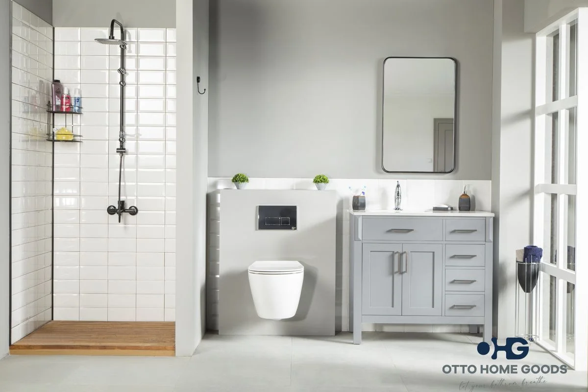 Fawna Bathroom Cabinet - Gray - 36"