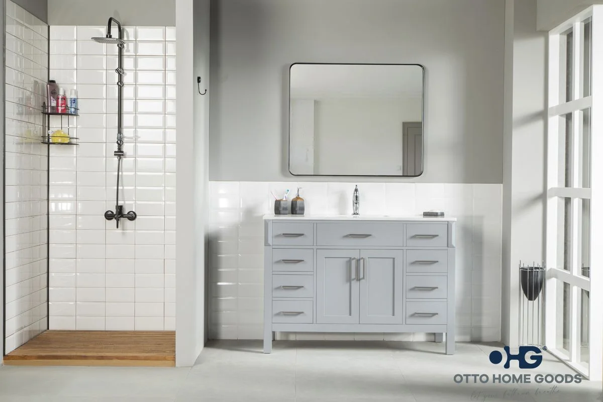 Fawna Bathroom Cabinet - Gray - 48"