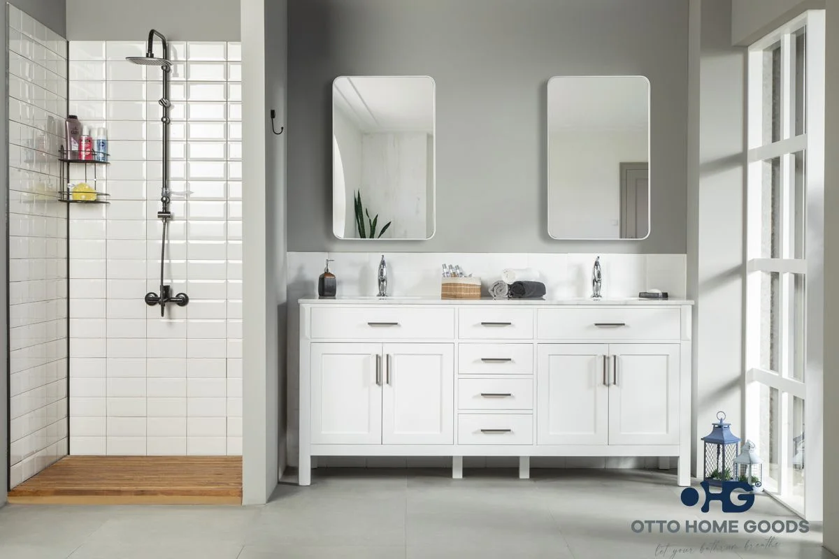 Fawna Bathroom Cabinet - White - 72"
