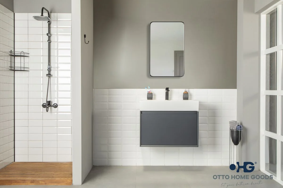 Gala Bathroom Cabinet - Dark Gray 30"