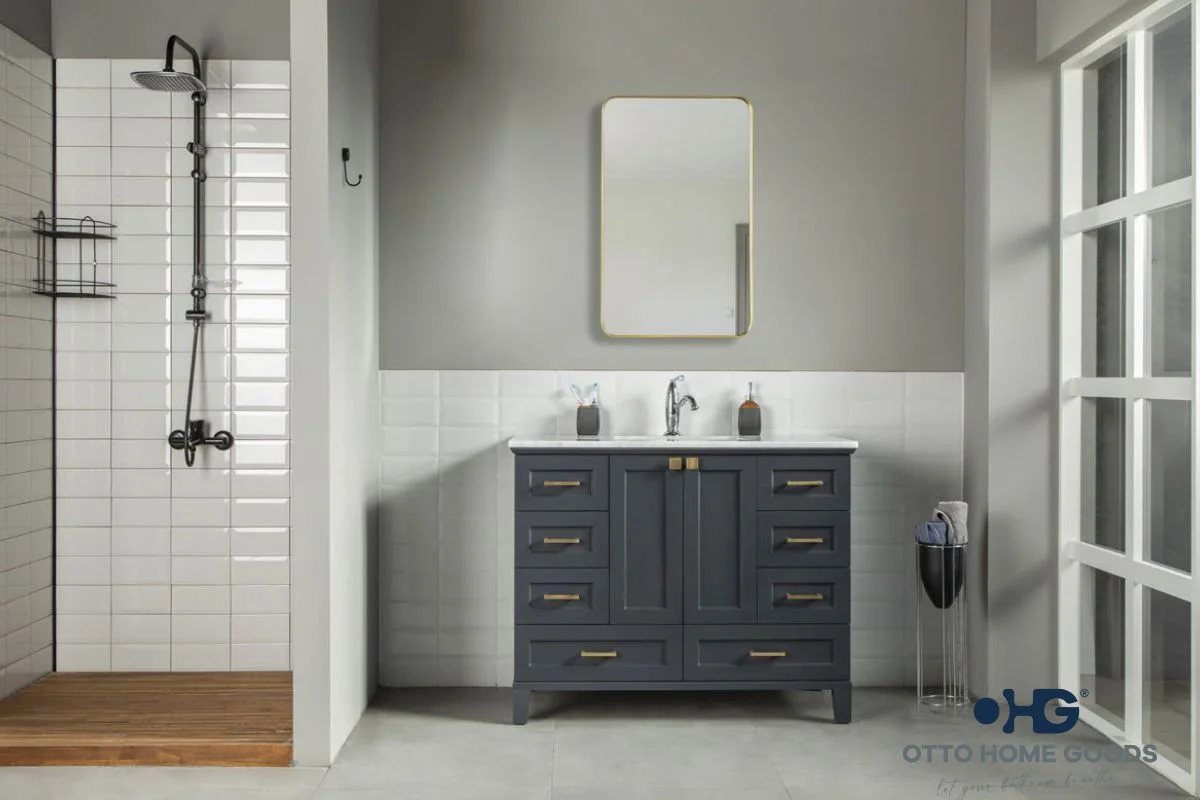 Paloma Bathroom Cabinet - Dark Gray 42"