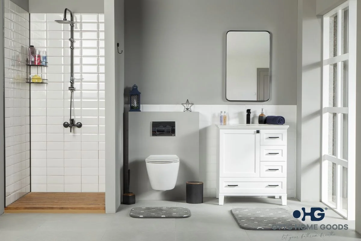 Paloma Bathroom Cabinet - White 30"