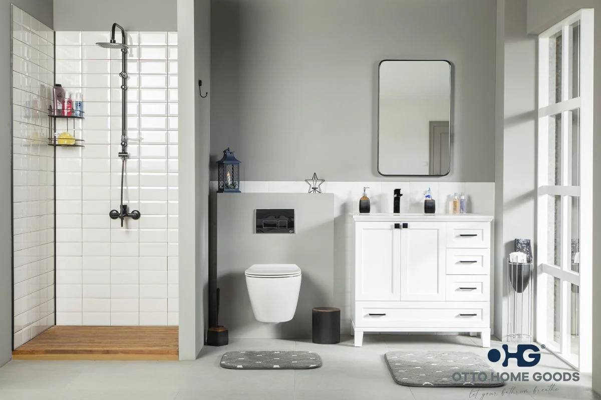 Paloma Bathroom Cabinet - White 36"