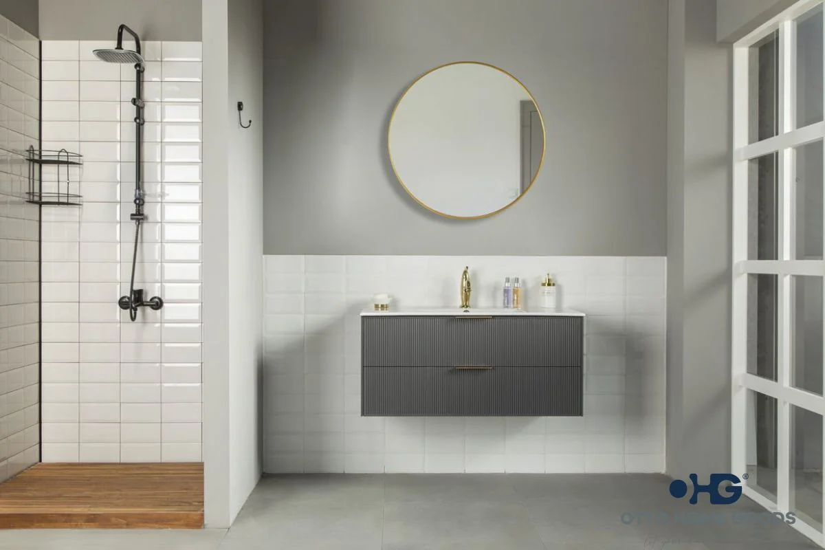 Sorrento Bathroom Cabinet - Pepper 36"